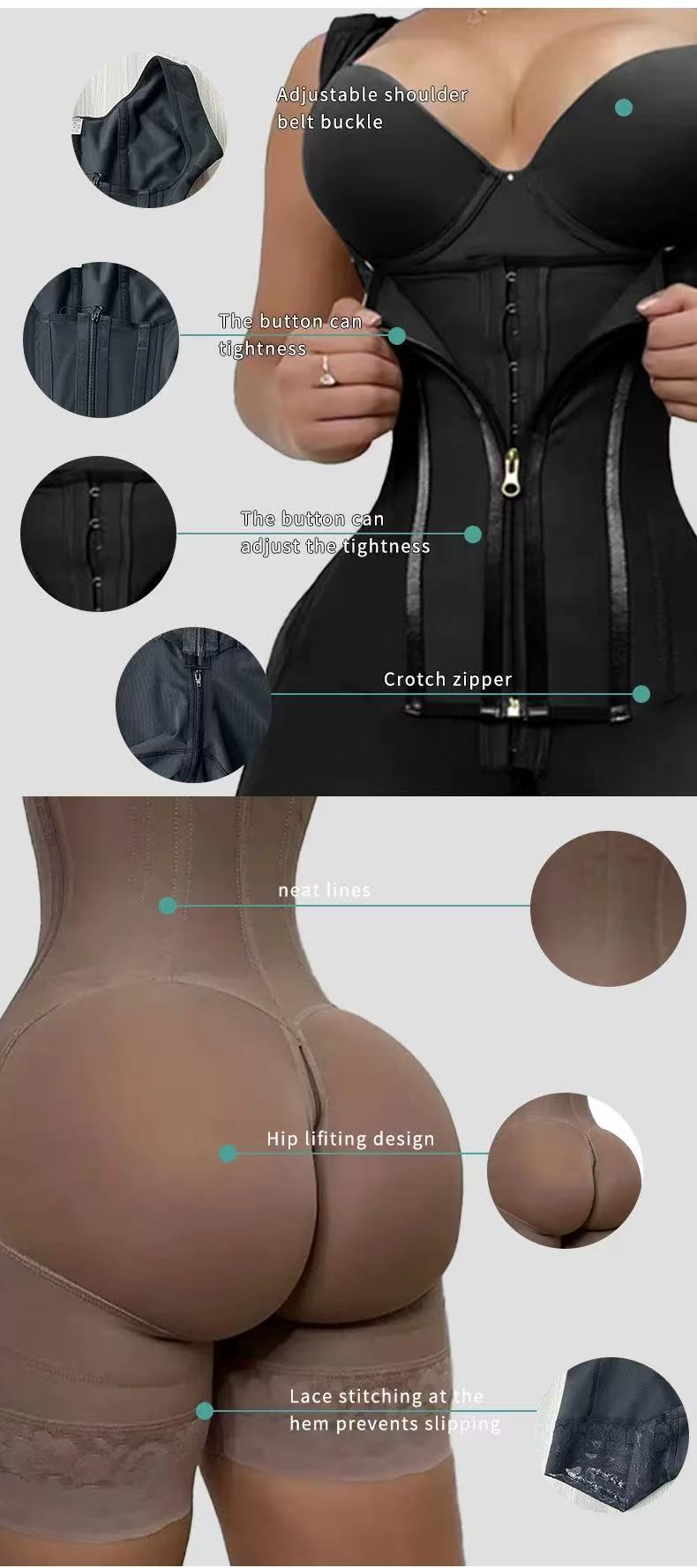 Faja Colombian Girdles Shaper Full Body Shapewear Post Surge
