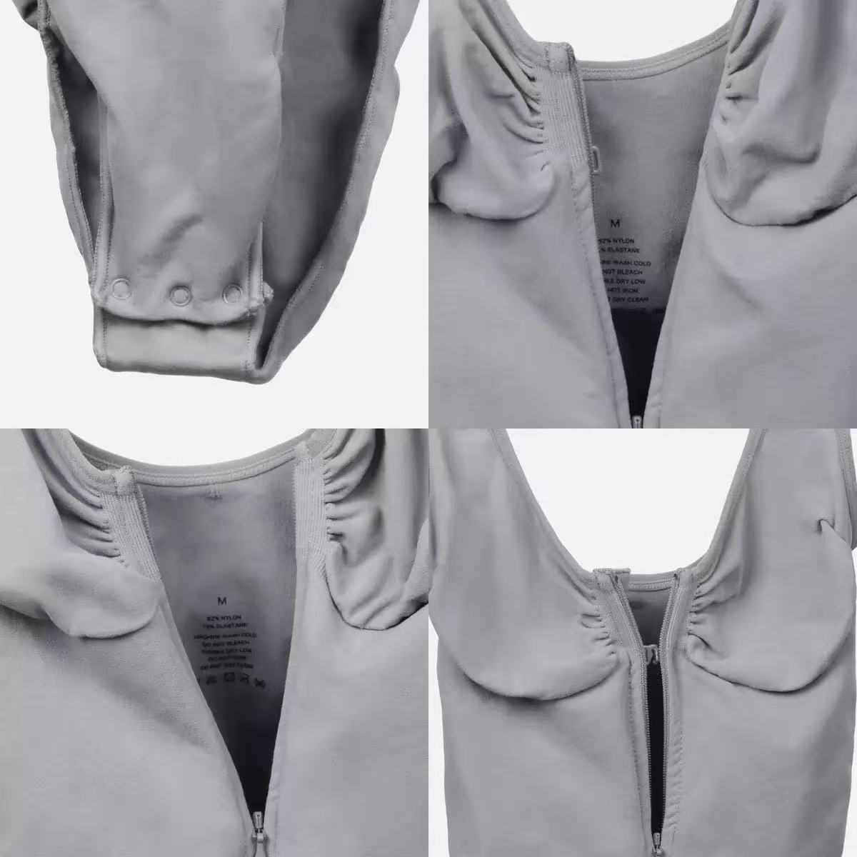 Seamless shaping of corset Strong abdomen sling One-piece underwear zipper backless hip-lifting one-piece suit