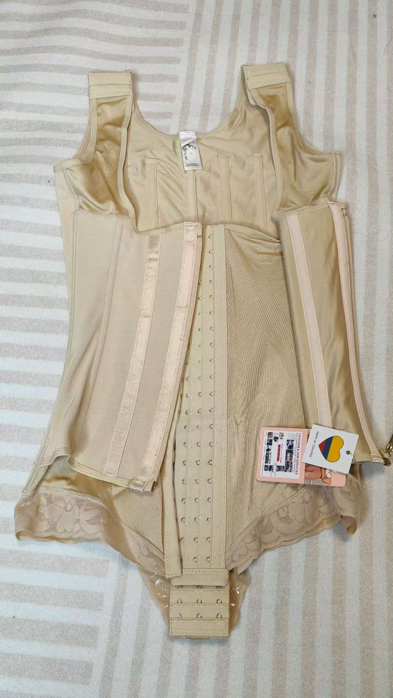 Ehrisw Fajas Colombianas Shapewear for Women Tummy Control Full Shapewear Butt Lifter with Zipper Crotch