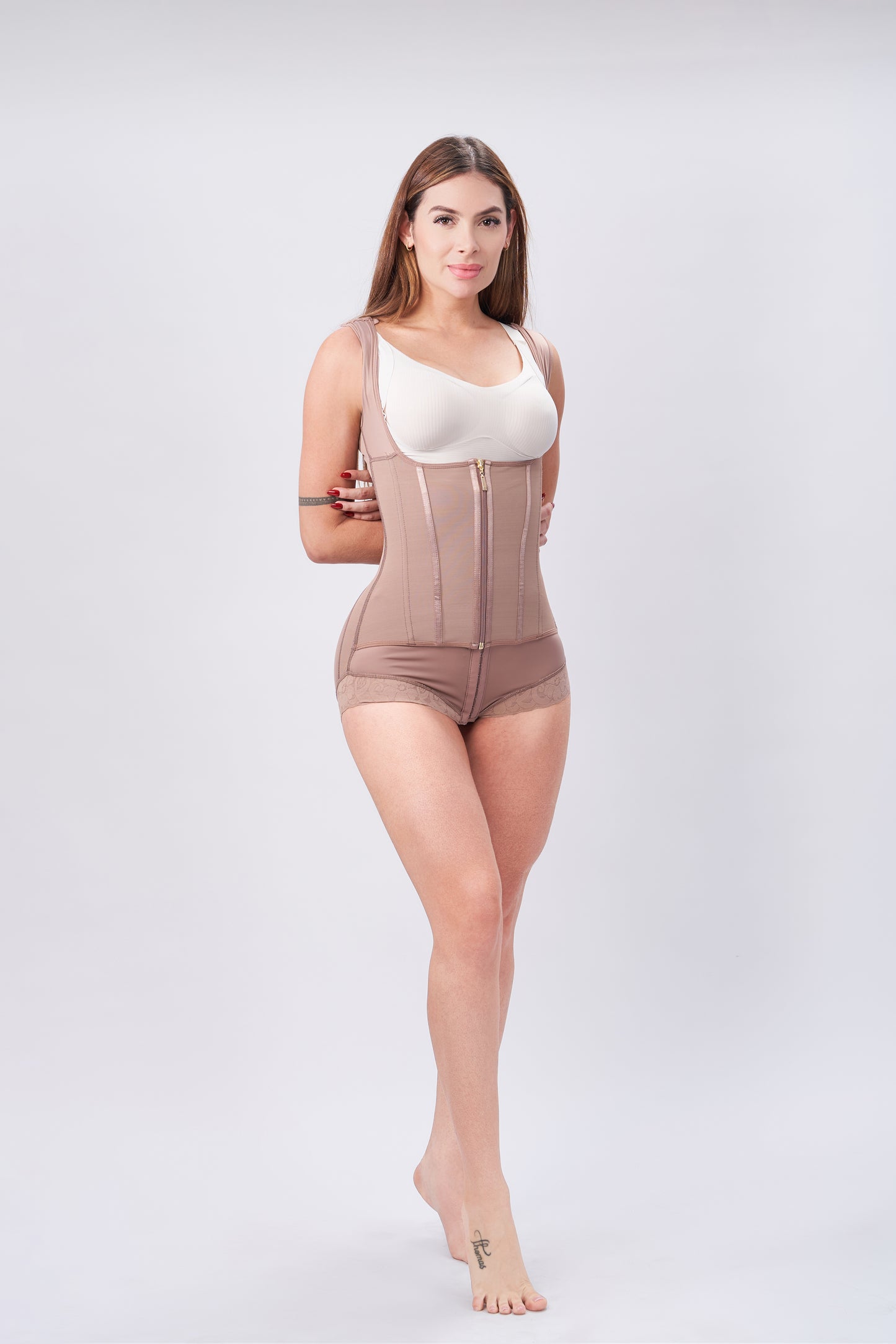 Ehrisw Fajas Colombianas Shapewear for Women Tummy Control Full Shapewear Butt Lifter with Zipper Crotch